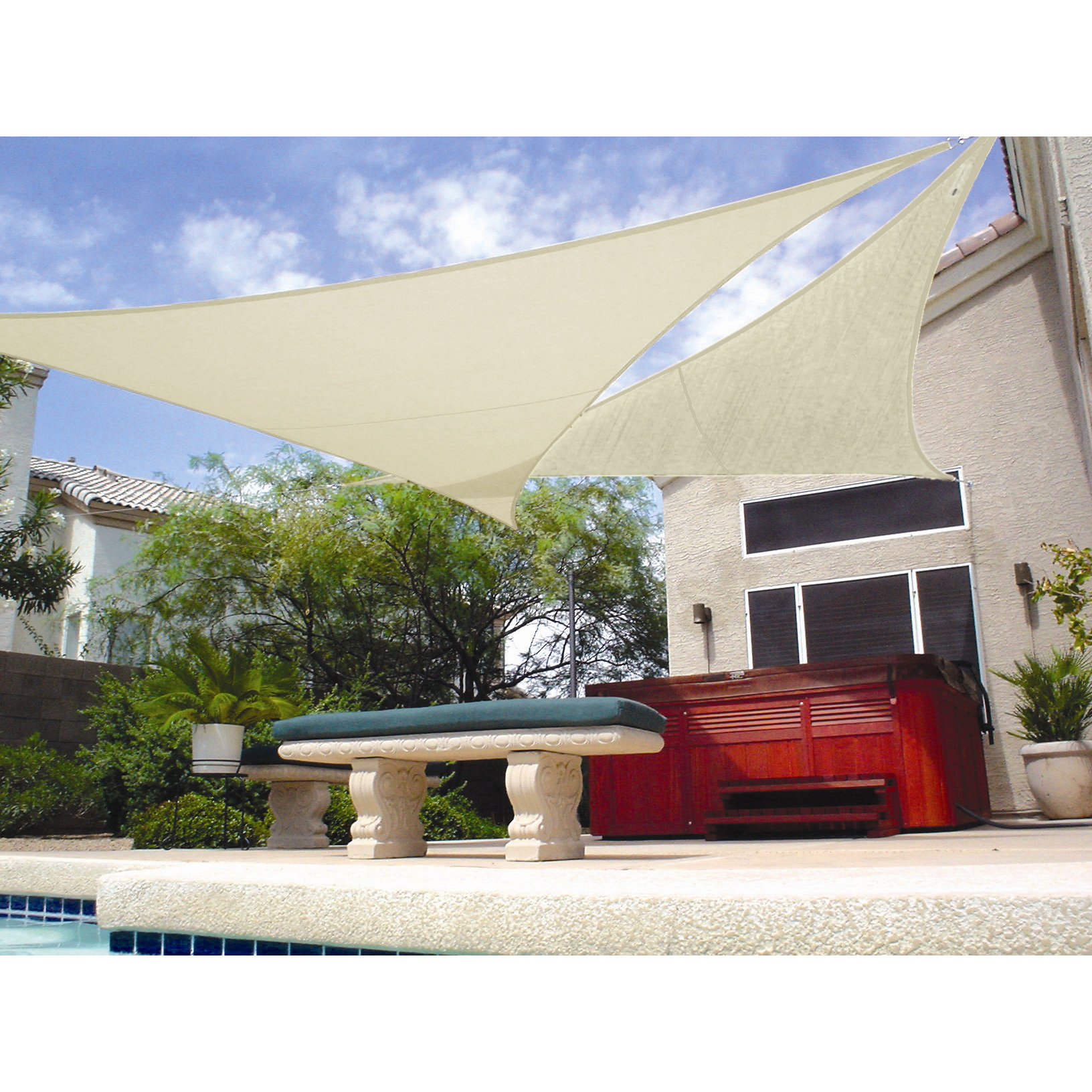 Coolaroo 12' Triangle Shade Sail & Reviews Wayfair